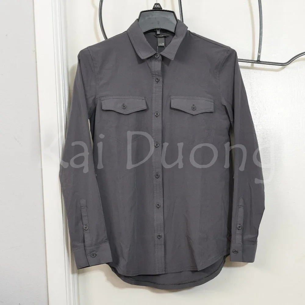 NWOT Departure 2.0 Long-Sleeve Shirt GRAY - Picture 3 of 4